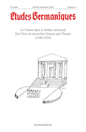 Études germaniques, no 04, 2024